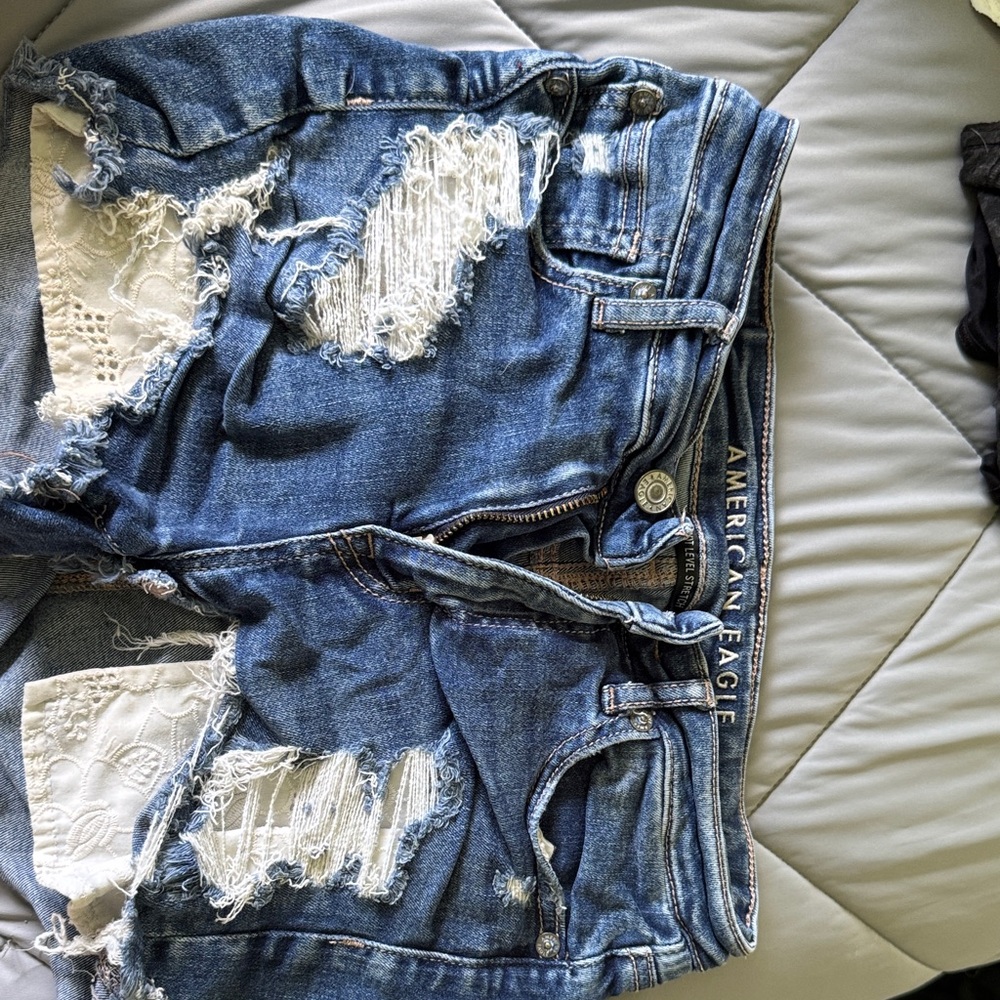 American Eagle Outfitters Ripped Blue Women's Jeans